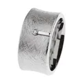 Produktbild: Ernstes Design Ring R750 Edelstahl mattiert Brillant 0.02 ct.