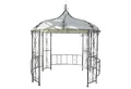 Produktbild: PROREGAL® Pergola Almeria 330x300x300cm Rundpavillon Garten Pavillon, BxTxH: 300x300x330 cm