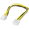 Produktbild: PremiumCord Stromkabel intern 8pin, Verlängerung 28cm (28 cm) (kn-20)