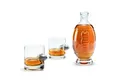 Produktbild: 40YARDS Gläser-Set American Football Whisky Set: 2x Whisky Gläser + Dekanter, Glas, Whisky Gläser mit Metall Football + Dekanter in Football Form
