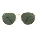Produktbild: Ray-Ban Sonnenbrille Hexagonal 3548N 001 Gold Grün