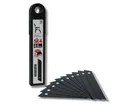 Produktbild: FurniSafe Cuttermesser FurniSafe 100 mm x 18 mm Klingen 10 x Ersatzklingen aus SK4 Stahl, Klinge: 18,00 cm, Carbonstahl
