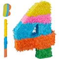 Produktbild: Relaxdays Regenbogen Pinata Zahl mit Zubehör (1 Stück) (4052025856021)