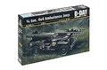 Produktbild: Italeri 0326 1:35 1/4 Ton 4x4 US Krankenwagen - Modellbau, Bausatz, Standmodellbau, Basteln, Hobby, Kleben, Plastikbausatz, detailgetreu, Mehrfarbig