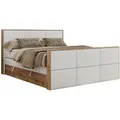 Produktbild: MKS Boxspringbett, Weiß, Textil, 2-Sitzer, H3, Rechteckig, 120x200 cm, Oeko-Tex®, Schlafzimmer, Betten, Boxspringbetten
