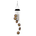 Produktbild: LED Solar Windspiel Sonne, Solarleuchten hängend mit Klangstäben