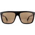 Produktbild: Gucci Square Mens Schwarz Braun Sonnenbrille