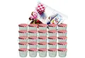 Produktbild: MamboCat Einmachglas 25er Set Sturzglas 230 ml Marmeladenglas To 82 rot karierter Deckel, Glas