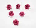 Produktbild: Haarschmuck - 6 Haarspiralen Curlies mit  Rosen in der Farbe weinrot- Brautschmu