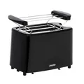 Produktbild: 2-Scheiben-Toaster Schwarz Brötchenaufsatz Bräunungsregler 900 Watt Mesko MS3220