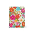 Produktbild: Legami - Passport Holder mit Blumen, Passport Holder Brieftasche für Reisen, Reisepasshülle, 1 Passporttasche, 4 Kartenfächer, RFID-Schutz, 10,5 x 14 x 1 cm, Blumenmotiv, türkis, S, Casual