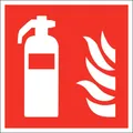 Produktbild: Brandschutzschild Feuerlöscher Folie selbstklebend (B x H) 150 mm x 150 mm ISO