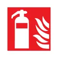 Produktbild: SafetyMarking Brandschutzschild Folie B150xH150 mm Feuerlöscher