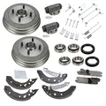 Produktbild: BESTPRICE Bremsensatz Hinterachse inkl. 2x Bremstrommel 4x Bremsbacken 1x Montagesatz 2x Nachsteller Bremsbacken 2x Radbremszylinder 2x Radlager Kompatibel mit FORD FIESTA Mk4 (JA_, JB_), PUMA (EC_)