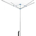 Produktbild: tectake® Wäschespinne aus Aluminium wetterfest 150 x 150 x 196 cm - Grau