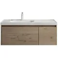 Produktbild: Mai & Mai Badmöbel-Set mineralguss Waschbecken Waschtisch mit Unterschrank Hängend Salerno 100 cm x 35 cm x 50 cm