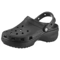 Produktbild: Crocs Classic Platform Clog W Clog Sommerschuh, Schlappen, Hausschuh, trendige Plateausohle schwarz 37 EU