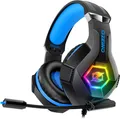 Produktbild: Ozeino Gaming Headset PS4 PS5 PC Microphone 3D Surround Sound RGB Lights