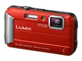 Produktbild: Panasonic LUMIX DMC-FT30EG-R Outdoor Kamera (16,1 MP, 4x opt. Zoom, 2,6 Zoll LCD-Display, wasserdicht bis 8 m, USB, rot)