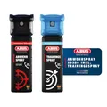 Produktbild: ABUS Abwehrspray SDS80 zur Tierabwehr + Trainingsspray – Pfefferspray zur Selbstverteidigung bei Tierangriffen – mit Jet-Sprühstrahl für bis zu 5 Meter Reichweite – funktioniert auch kopfüber