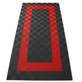 Produktbild: RAMROXX Performance Bodenfliesen Garagenboden Floor 2,8mx5,6m Grau Rot Set3