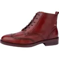 Produktbild: Pikolinos Damen Stiefelette aus Leder flach Derby Brogue Puertollano W3C-8856, Größe:39 EU, Farbe:Braun - Braun - 39