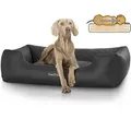 Produktbild: Knuffelwuff Tierbett Hundebett Madison, Orthopädisch schwarz 105 cm x 155 cm