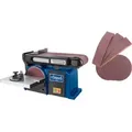 Produktbild: Scheppach Band- und Tellerschleifer BTS900 mit 3x Schleifbändern und Schleifscheibe