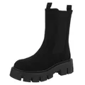 Produktbild: Ital Design Damenschuhe Stiefeletten Chelsea Boots, DES832-1S-, Textil, Schwarz, Gr. 39