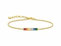 Produktbild: Thomas Sabo A2068-996-7-L19V - Armband - Sterling Silber verg. Gelbgold + Zirkonia - Rainbow - Regenbogen - 23 cm