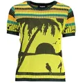 Produktbild: Desigual TShirt Kurzarm Rundhals Kontrastdetails Logo Giallo, Größe 2XL