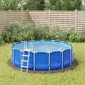 Produktbild: vidaXL Pool-Bodentuch Hellgrau Ø366 cm Polyester Geotextil