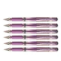 Produktbild: Uni-Ball Signo Broad UM153 Gel-Tintenroller, breite Spitze, 1 mm, Violett, Metall, 6 Stück