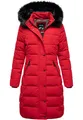 Produktbild: REPUBLIX Damen Gefütterte Dicke Winter Jacke Mantel Parka mit Kapuze RJ-8019 Rot S