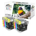 Produktbild: Starlet24 LC985 Druckerpatronen Kompatibel für Brother LC-985 LC-39 LC-975 für DCP-J125, DCP-J 140W, DCP-J315W, DCP-J515W, MFC-J220, MFC-J265W(4 Schwarz, 2 Cyan, 2 Magenta, 2 Gelb)