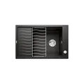 Produktbild: BLANCO ELON XL 6 S | Granitspüle aus SILGRANIT schwarz | Einbauart: Einbau von Oben | reversibel | für 60 cm breite Unterschränke | Großes Becken | Reinigungsfreundliche Öberfläche | [78x50x20,2 cm]