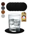Produktbild: ® Untersetzer Gläser rund 6er-Set - rutschfest & Abwaschbar - Perfekter Tisch...