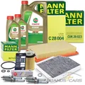 Produktbild: MANN-FILTER INSPEKTIONSPAKET SET C + ÖL FÜR MERCEDES C-KLASSE W205 E-KLASSE W213