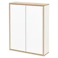 Produktbild: BadeDu MINHO Spiegelschrank 60 cm in Weiß Moderner Stauraum im skandinavischen Design für jedes Badezimmer