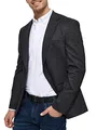 Produktbild: JEFF Herren Oscar Sakko mit Stretch | Anzugjacke Jackett Herrenblazer Fischgrätenmuster oder Kariert Mini Check, 50