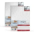 Produktbild: Setex - Wasserdichte Matratzenauflage 2er 70x90cm - Saugvlies Matratzenschutz wasserfest mit Polyurethan-Nässesperre - Atmungsaktiv & hohe Saugfähigkeit ideal für die Pflege – Kochfest bis 95°C – Weiß