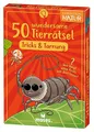 Produktbild: moses. Expedition Natur: 50 wundersame Tierrätsel – Tricks & Tarnung, Tierquiz für Kinder, Ratespiel ab 8 Jahren rund um besondere Tier-Fähigkeiten, Yellow