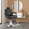 Produktbild: Friseurstuhl Friseursessel Salonstuhl Hydraulischer Bedienungsstuhl + Kopfstütze