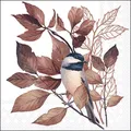 Produktbild: Servietten Lunch 33 x 33 cm 3-lagig 20 Servietten Lovely chickadee white liebe M