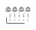 Produktbild: Tamiya Radmitnehmer (4) Alu 6mm silber