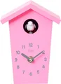Produktbild: Cuco Clock Mini Kuckucksuhr HOCHHAUS, 17,0 × 12,4 × 9,0cm (LxBxH), Wanduhr, Moderne Schwarzwalduhr, Wanduhr mit Nachtruhefunktion, Kuckucksruf Vogelstimme, Quarzuhrwerk