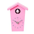 Produktbild: Cuco Clock Mini Kuckucksuhr HOCHHAUS, 17,0 × 12,4 × 9,0cm (LxBxH), Wanduhr, Moderne Schwarzwalduhr, Wanduhr mit Nachtruhefunktion, Kuckucksruf Vogelstimme, Quarzuhrwerk