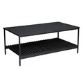 Produktbild: Couchtisch Schwarz Coffeetable Moderner Wohnzimmertisch mit Ablage AMAL