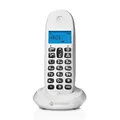Produktbild: Motorola C1001CBW+ – Digitales DECT-Schnurlostelefon – Anrufblockierungsmodus, Anrufer-ID, Freisprecheinrichtung, Telefonbuch mit 50 Nummern, hintergrundbeleuchteter Bildschirm – Weiß