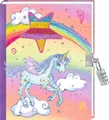 Produktbild: Tagebuch – Mein Tagebuch: (Einhorn-Paradies): für Kita, Kindergarten und Grundschule, Mädchen und Jungen, mit Wendepailetten-Patch und Schloss, Thema Pferde